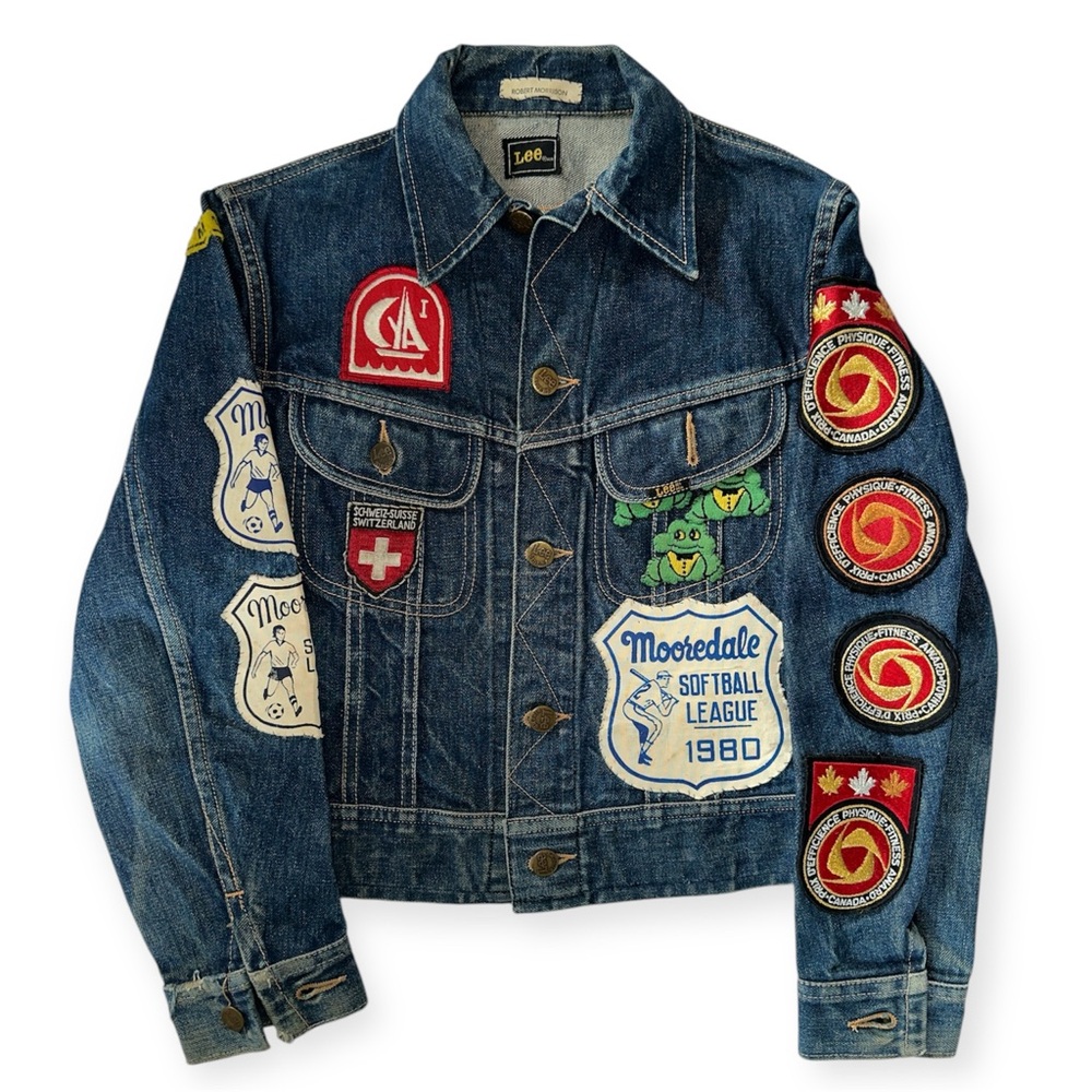 Vintage One of a Kind LEE Denim Jacket with Patches
